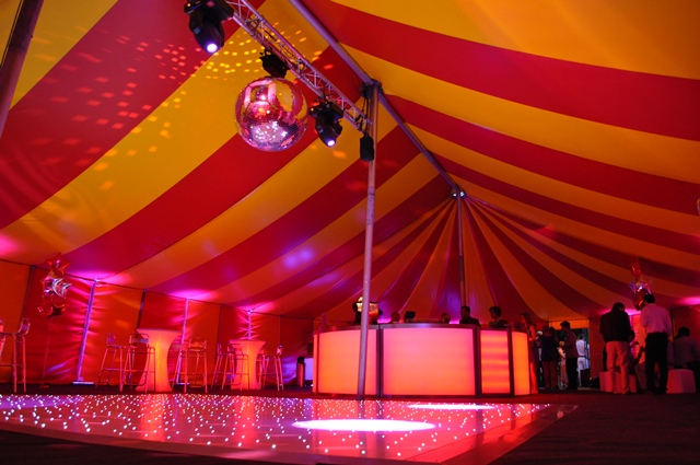 Red & Yellow Marquee for 400-500 Guests