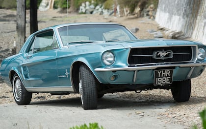 1967 Ford Mustang in the PERFECT Wedding Colour!