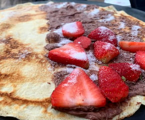 Sweet Crepes from a Traditional French Crepe Trailer (South-West)