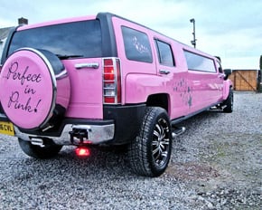 8 Seater Pink Hummer H3