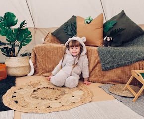 Unique Jungle Themed 5-Meters Bell Tent For Sleepovers