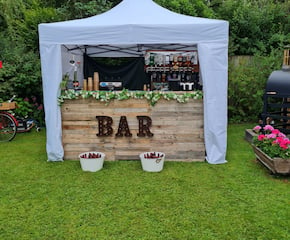 Well-Stocked Pop-Up Style Bar