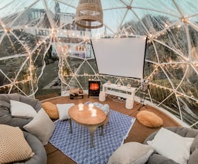 Outdoor Cinema Screening Under the Stars in Your Own Private Igloo