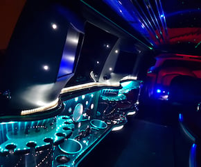 Black Hummer-Style 14 Passenger Party Limo To Arrive In Style