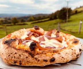 Neapolitan Style Pizza Topped with Our Homemade Passata Sauce
