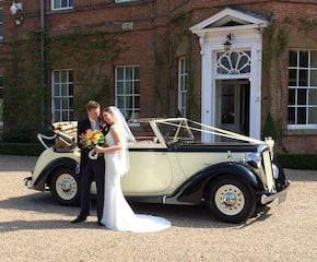 Superb genuine vintage wedding cars to make the day extra special.
