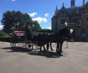 Travel In An Authentic Open Top Horse Drawn Carriage With Full Livery