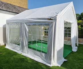 Luxury White Tent Marquee Hire 4m x 4m