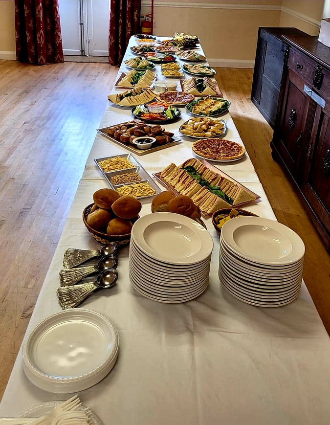 Beautiful English Cold Buffet With Dessert Options