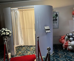Oval Photo Booth with Props & Attendant