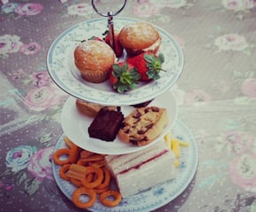 Homemade Afternoon Tea delivered to you on gorgeous crockery!