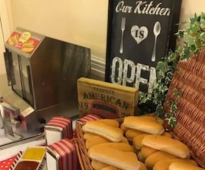 Delicious American Style Hot Dog Station