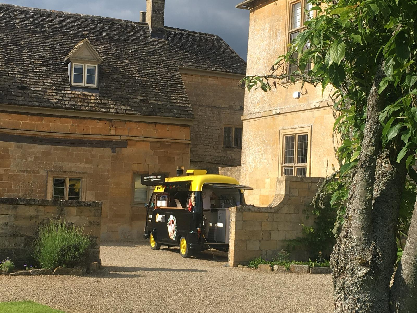 Neapolitan Pizza Served From A Vintage Van