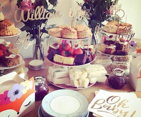 Homemade Afternoon Tea delivered to you on gorgeous crockery!