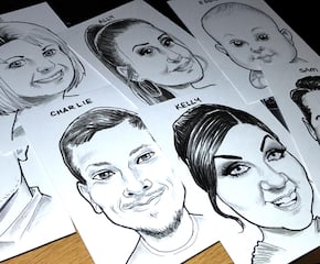 Eye Catching Caricatures Created Live by Mary
