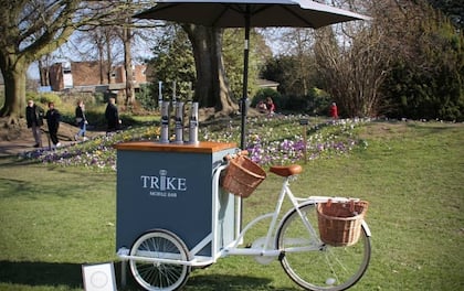 Unique Vintage Style All-Inclusive Mobile Trike Bar