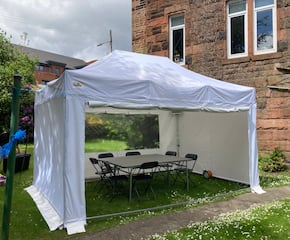 Party Gazebo In White For Outdoor Events - 4 x 6 Meters