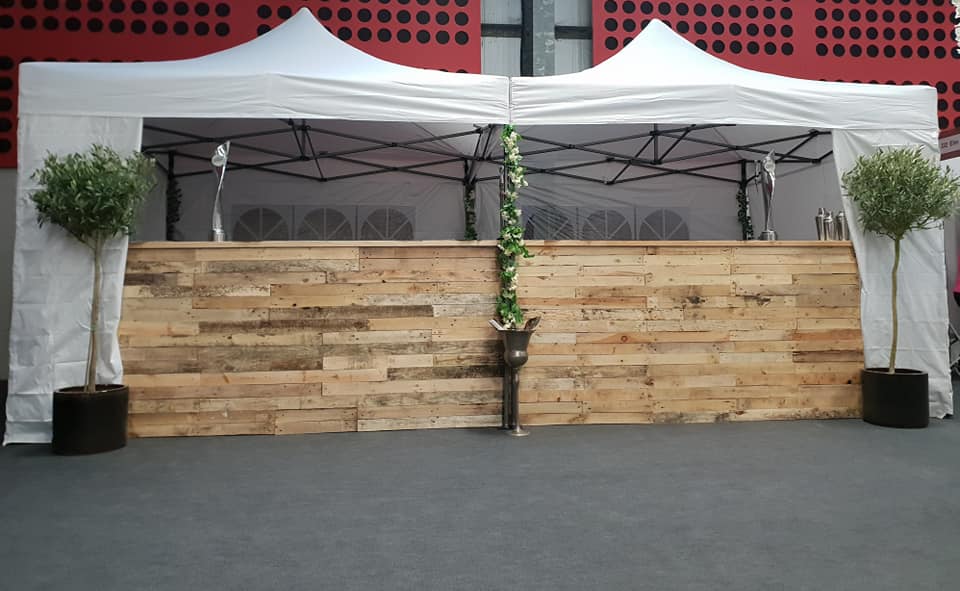 Well-Stocked Pop-Up Style Bar