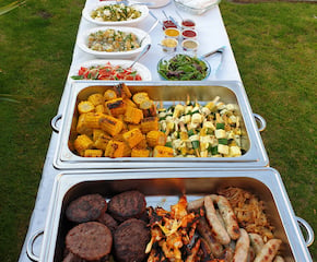 Charcoal BBQ with Marinated Meats & Dessert To Finish