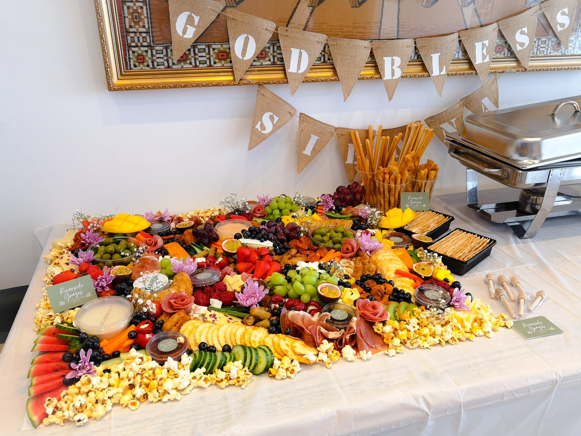 Grazing Table with Cured Meats & Cheese
