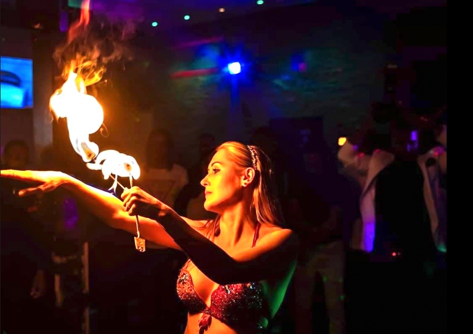 Belly Dance Show with Fire Stunts