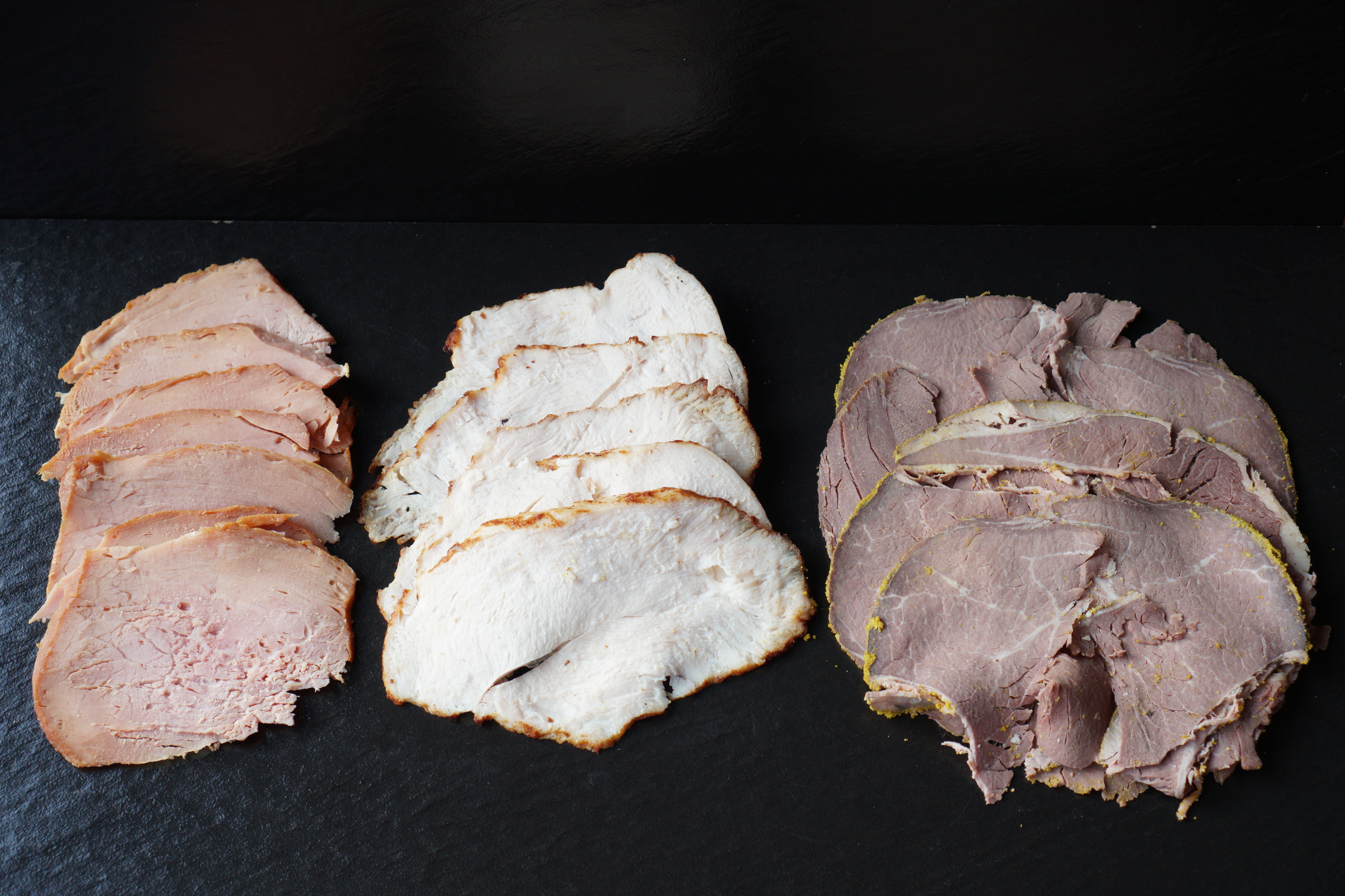 Deliceous Fork Buffet with cold meats, salads and quiche