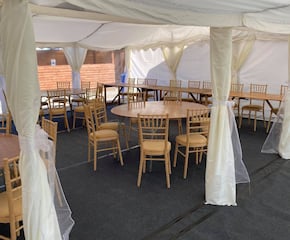 Fully Ivory Lined 12m x 12m Marquee