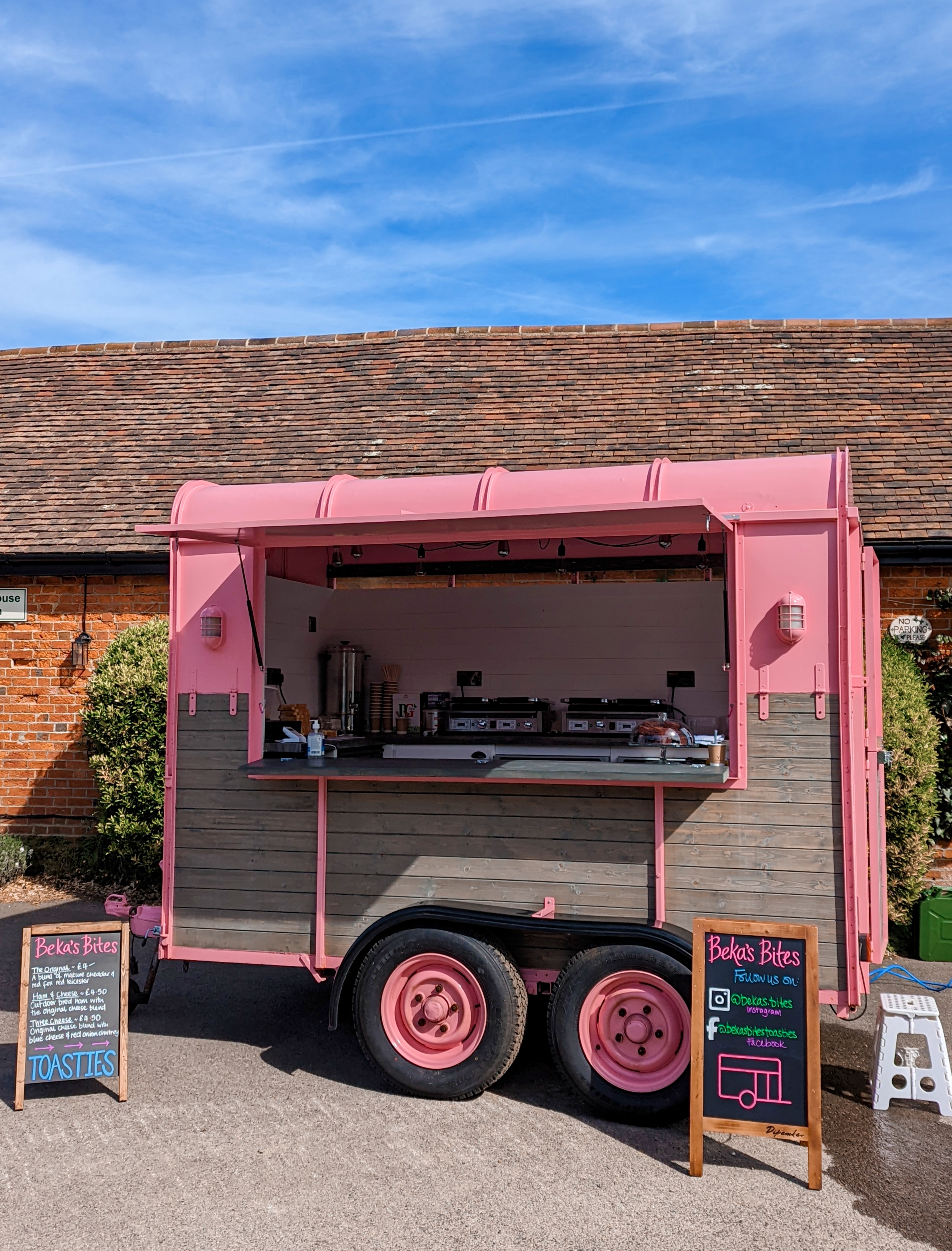 Vintage Trailer Serving Fresh, Crispy, Melty Gourmet Cheese Toasties