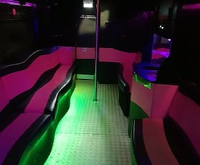 16-Seat Party Coach with a Dance Pole