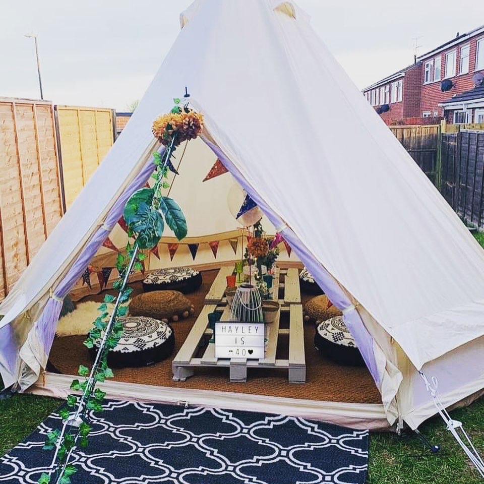 Celebration in Style with Beautifully Decorated Chill Out Bell Tent
