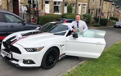 Arrive In Style In A White Mustang GT!