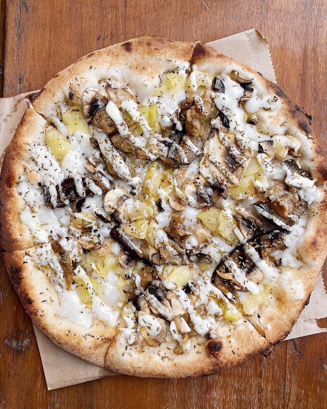 Handstreched Italian-Style Vegan Pizzas