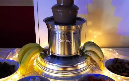 Single Chocolate Fountain with Light Up Display