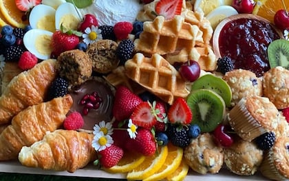 Fabulous Brunch Served Buffet-Syle with Waffles & Pastries