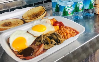 Freshest & Finest Breakfast Van Serving Bacon & Egg Sandwiches