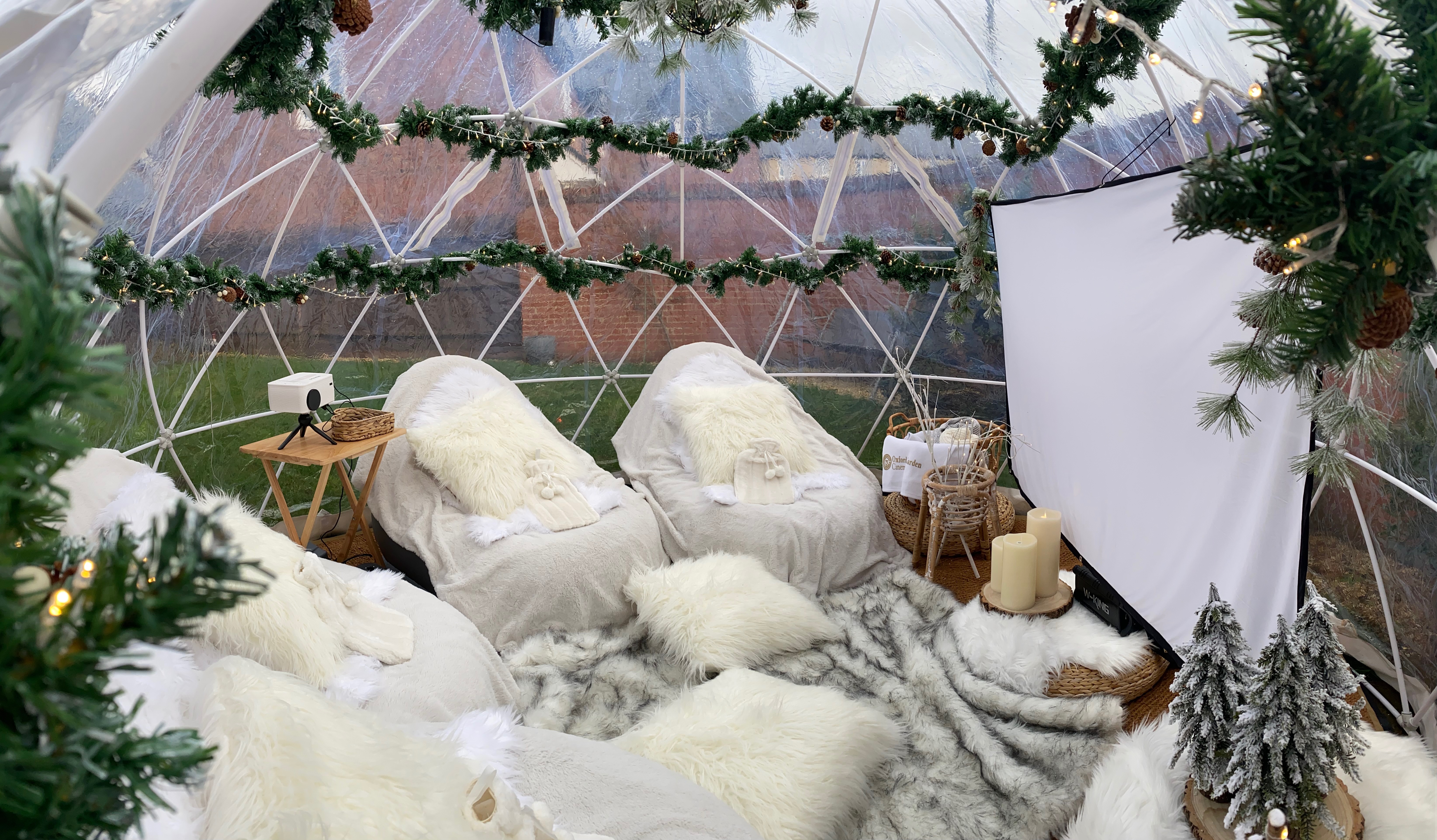 Luxury Movie Night Igloo Dome Overnight Hire