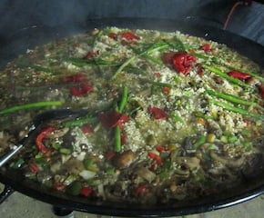 Spanish Style Paella With Seafood & Delicous Meats