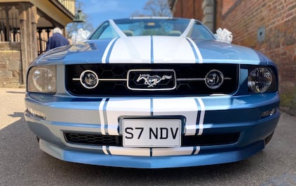Windveil Blue Mustang Convertible