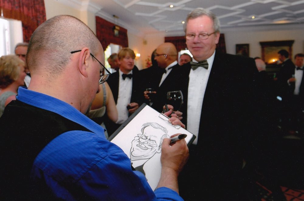 Paul Baker Produces Quick & Hilarious Caricatures