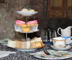 Traditional British Afternoon Tea Served on China