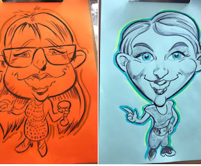 Live Caricatures Keepsakes for Your Guests