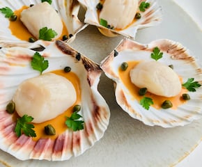 Unique 6-Course Meal with Charred Scallops