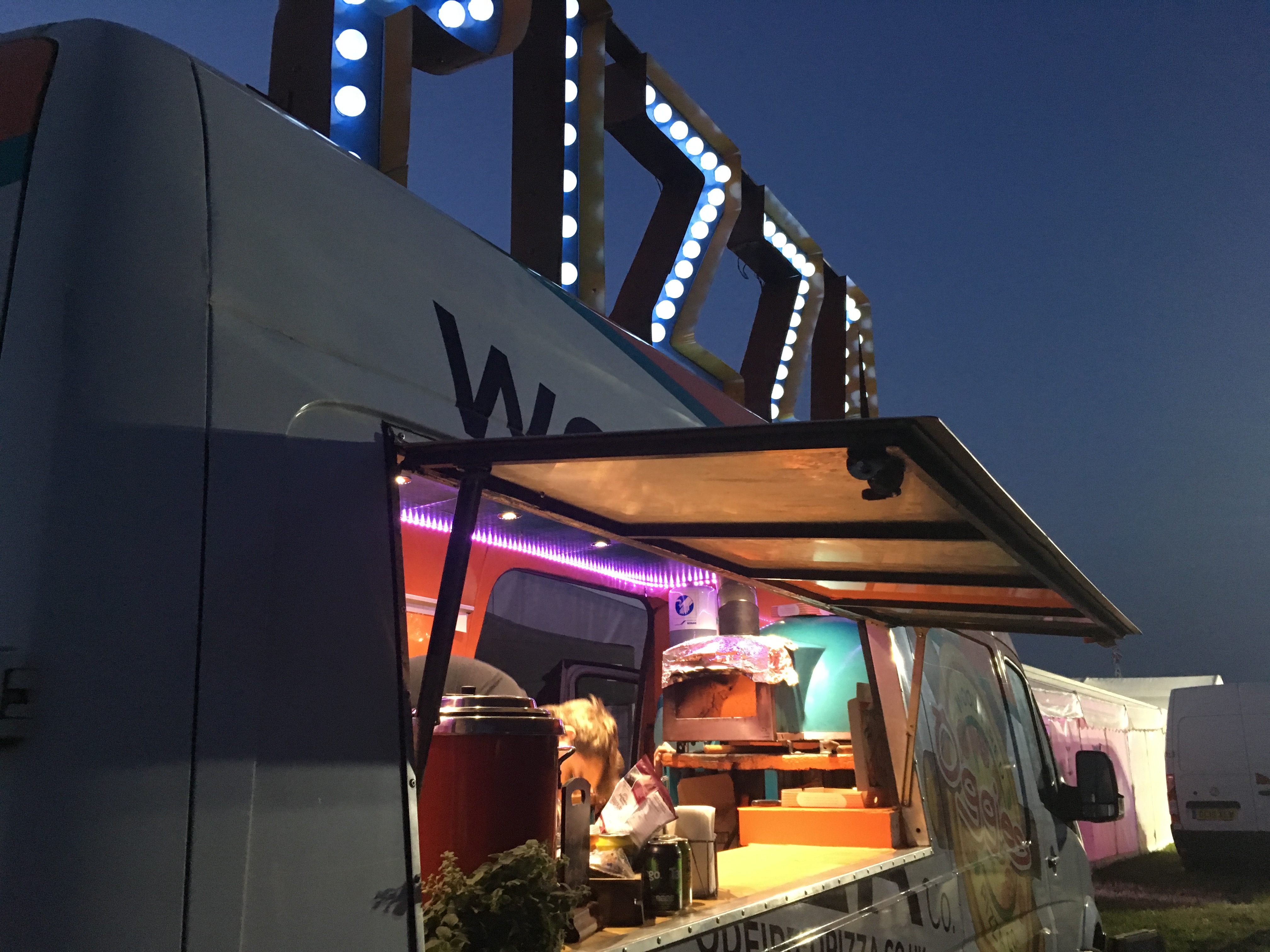 Freshly Cooked Pizza Served From Our Original "Oggies" Van