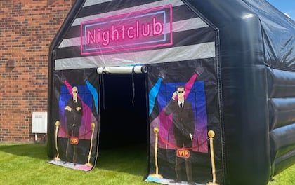 15ft x 15ft Inflatable Nightclub with Bluetooth Speaker & Disco Ball