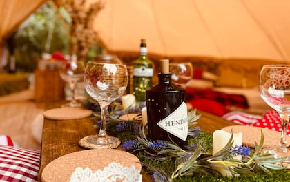 Beautiful 7-Meters Dining Bell Tent with Pimms & Gin Theme
