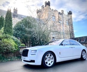 Beautiful Cristal White Rolls Royce