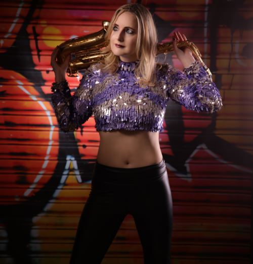 Saxophonist Clare Marie with Wide Repertoire & Styles