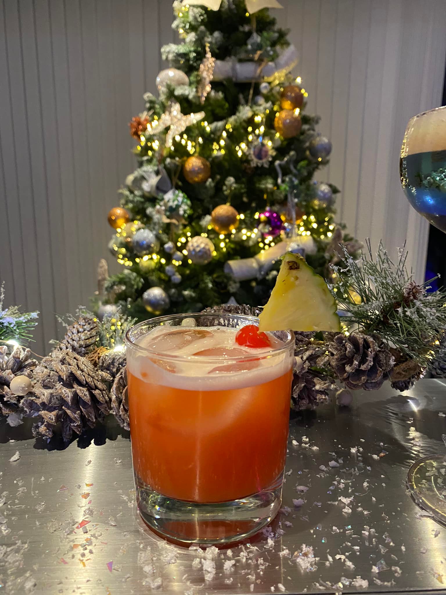 Freestanding Bar Packed with All the Necessities