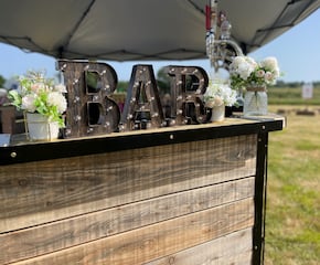 Rustic Mobile Bar Serving All Your Favourite Drinks