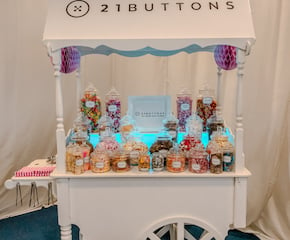Luxury Candy Cart with 28 Different Sweets
